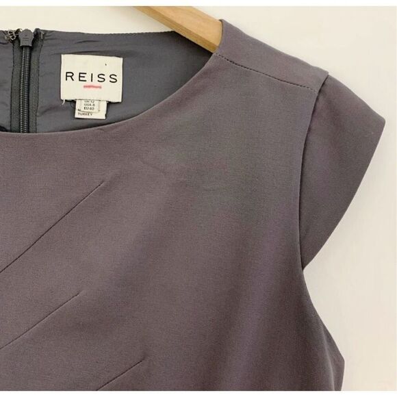 Reiss Fede Tailored Cap Sleeve Dress Lavender size 8 - Picture 5 of 8